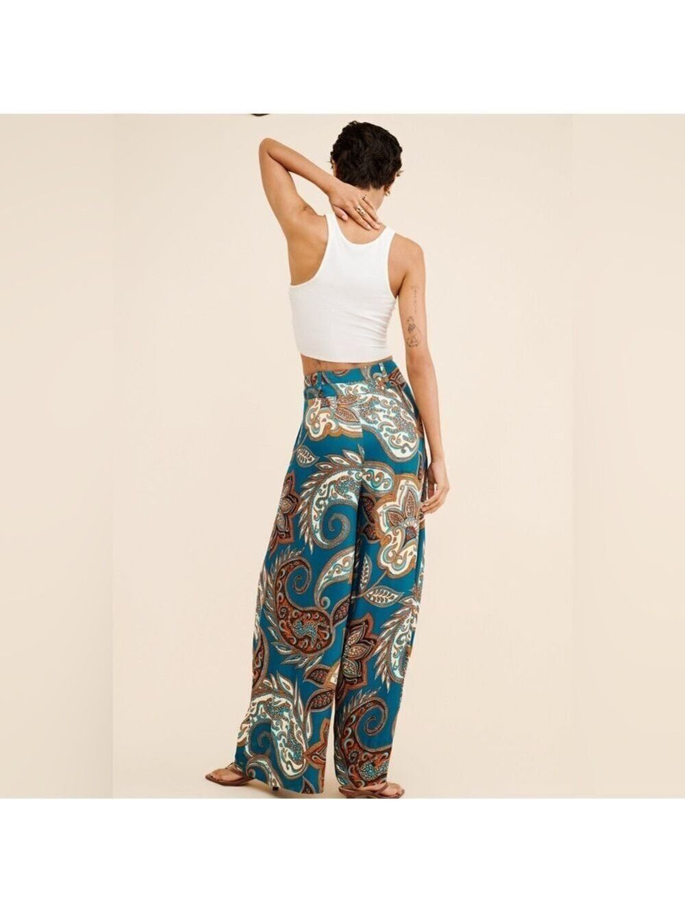 Farm Rio Leopard Paisley Pants - Picture 3 of 11